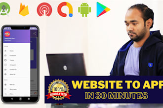 convert website to android app in 30 minutes