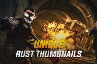 design a unique rust thumbnail for your youtube video