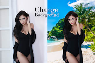 change the background of images