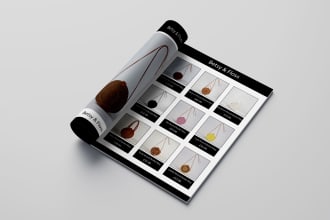 design unique any product catalog or booklet or sale sheet