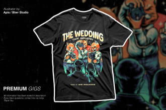 create awesome tshirt and merchandise illustration
