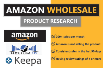 do profitable amazon wholesale fba product research