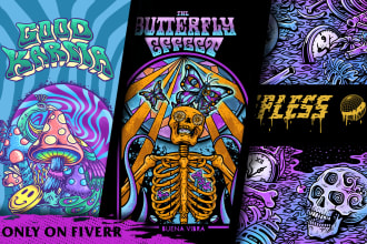 create badass psychedelic artwork for your clothing