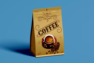 do attractive product label, pouch packaging for your brand