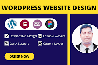 build website, redesign website, wordpress website or woocommerce website