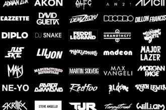 do create dj, band, music, artist and edm logo