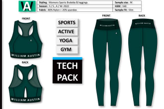 do technical flat sketch and fashion tech pack