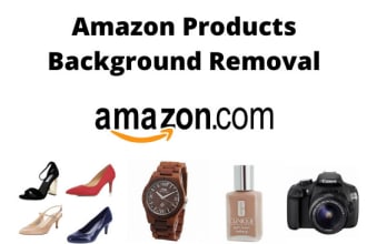 do photo editing and background removal of amazon products