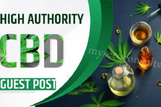 build 20 cbd links guest post on cannabis, marijuana website