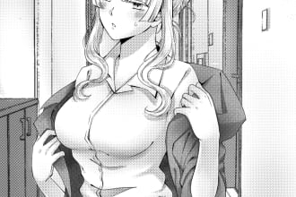 draw black and white manga style