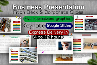 create professional pitchdeck company profiles etc