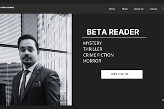 beta read your thriller, mystery, crime or horror novel