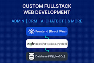 build fullstack admin dashboards and web apps with react vue
