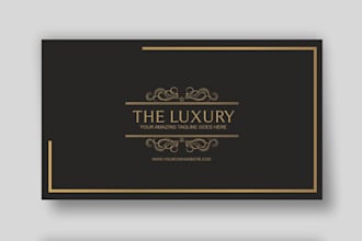 design luxury visiting card professionally