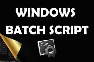 write a custom windows batch script aka batch file