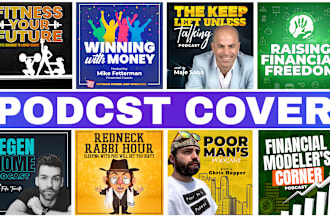 design podcast cover and itunes podcast logo