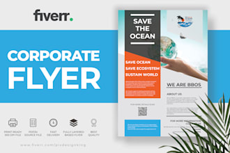 design a professional corporate,food,event flyer