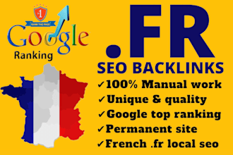 do 25 france backlinks high da authority french forum SEO link building