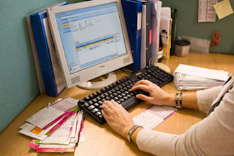data entry copy paste typing clerical work