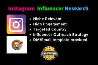 do targeted instagram influencer research for you