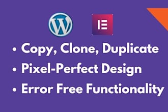 copy wordpress website elementor