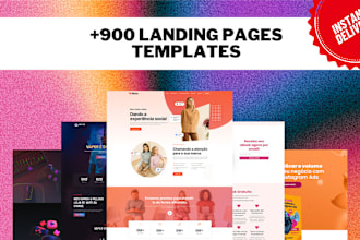 provide you with 900 plus elementor landing pages templates
