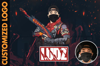 design youtube, gaming twitch, mascot and avatar logo
