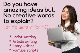 do scriptwriting and article writing