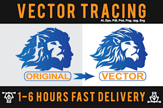 vector tracing logo, image, convert to vector, cleanup image