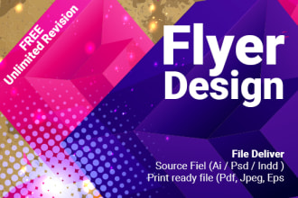 design a professional and beautiful flyer design