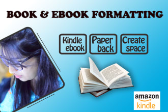 do ebook, paperback, createspace and kdp book formatting
