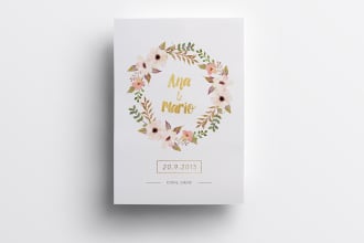 design a beautiful wedding invitation