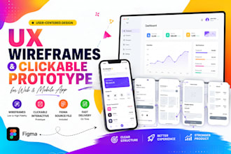create ux wireframes and clickable prototype for your web or mobile app