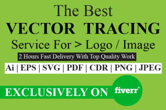 recreate your logo or image to vector within 2 hours