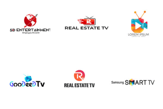 do modern TV, music studios, radio, youtube, banners, and business logo