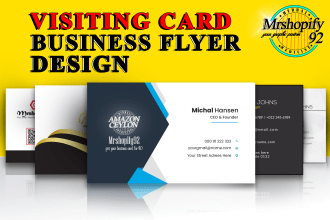 design professional business visiting card design