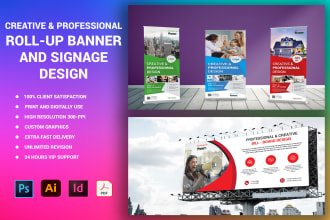 design roll up banner, retractable banner, billboards in pdf