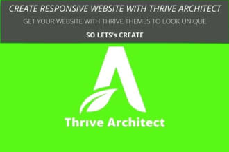 design thrive themes wordpress website with thrive architect