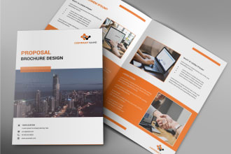 design brochure, white paper, profile, flyer in pdf