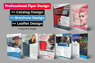 design flyer, brochure, banner, leaflet marketing material