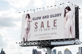 design billboard sign board signage for you in 24 hours