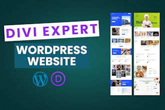 design divi wordpress website, landing page using divi theme or divi builder