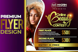 design a professional flyer, poster, or event banner