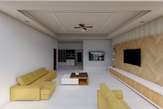 design and render interior and exterior of house, building