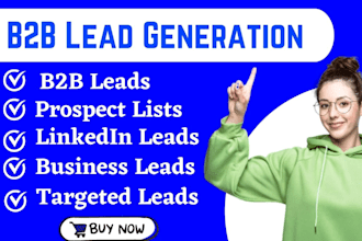 do highly targeted b2b linkedin lead generation and prospect list building