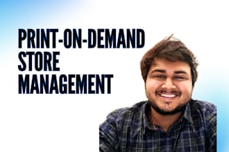 design and manage your print on demand store on etsy, redbubble, and teespring