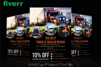do logistics truck dispatch freight broker flyer automotive delivery