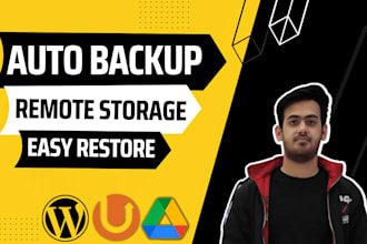 setup auto backup of your wordpress website