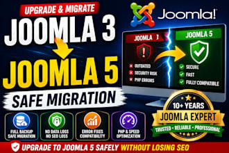 upgrade migrate or update your joomla website safely
