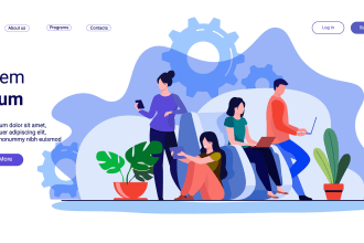 design quality , modern flat illustration for web and app